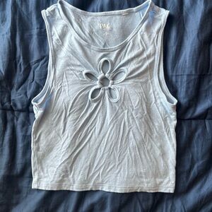 Women's Blue Sleeveless Top